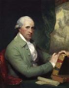 Benjamin West As painted by Gilbert Stuart, oil painting
